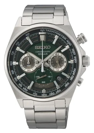 Seiko Chronograph Silver Men's Watch SSB405P