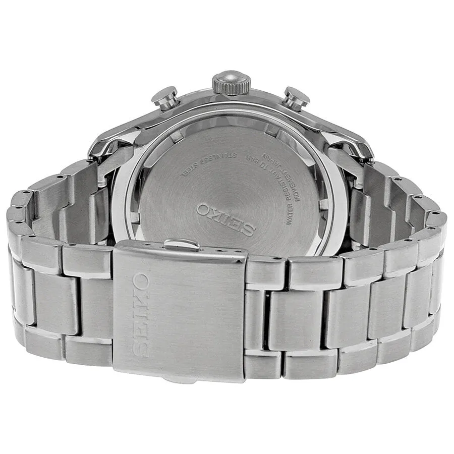 Seiko Neo Classic Alarm Perpetual Black Dial Men's Watch SPC125