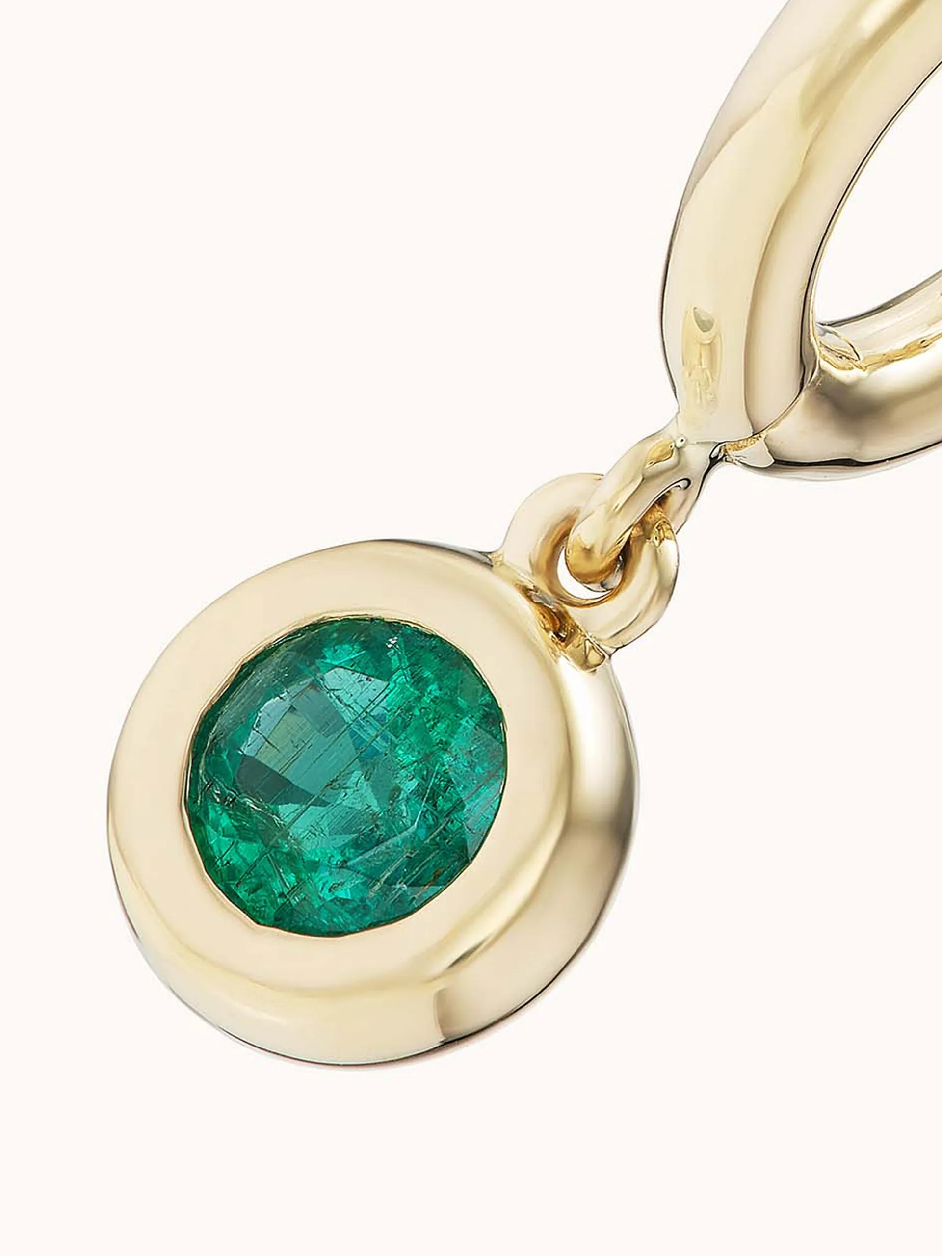 Small Gemma dangles in emerald