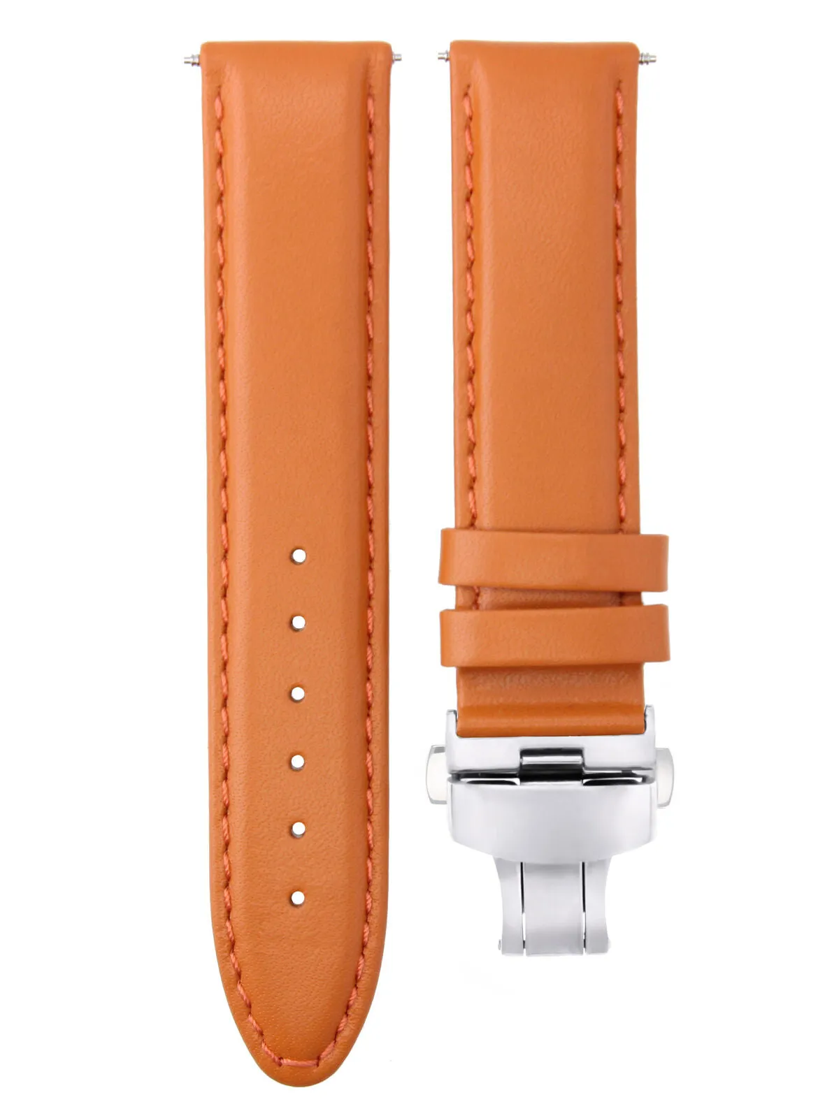 SMOOTH LEATHER WATCH BAND STRAP FOR BREITLING WATCH - 22MM