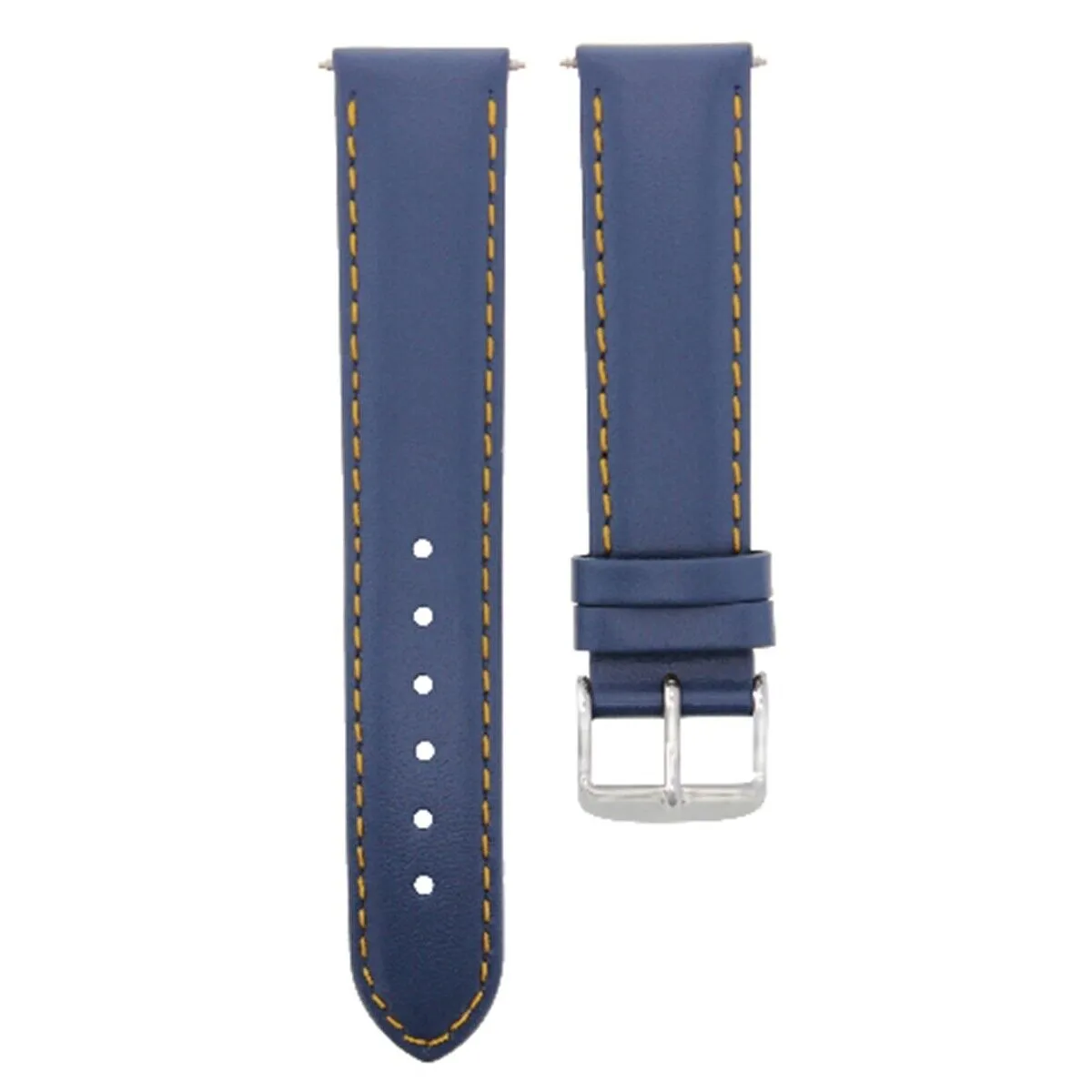 SMOOTH LEATHER WATCH BAND STRAP FOR BREITLING WATCH WATERPROOF - 19MM