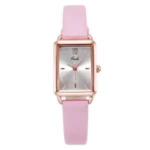Stylish, simple, fresh and waterproof retro square ladies watch