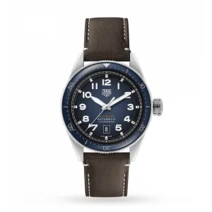TAG Heuer Blue Dial and Leather Strap 42mm Autavia Watch