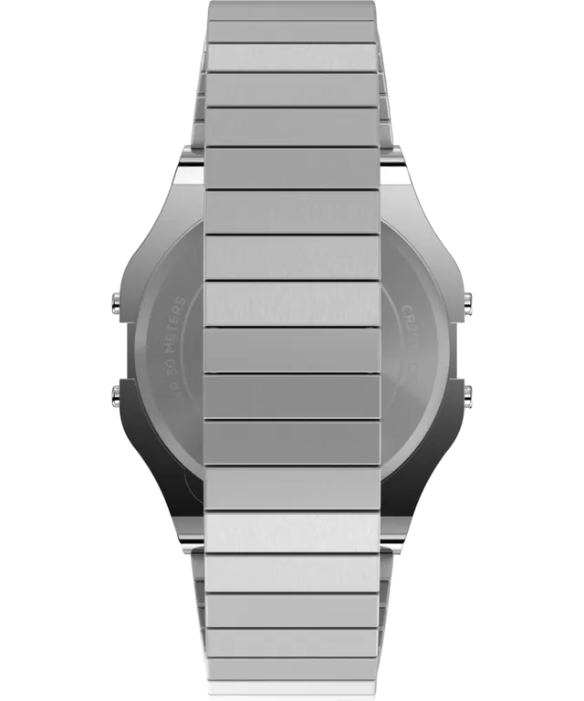 Timex T80 34mm Stainless Steel Expansion Band Watch - Silver