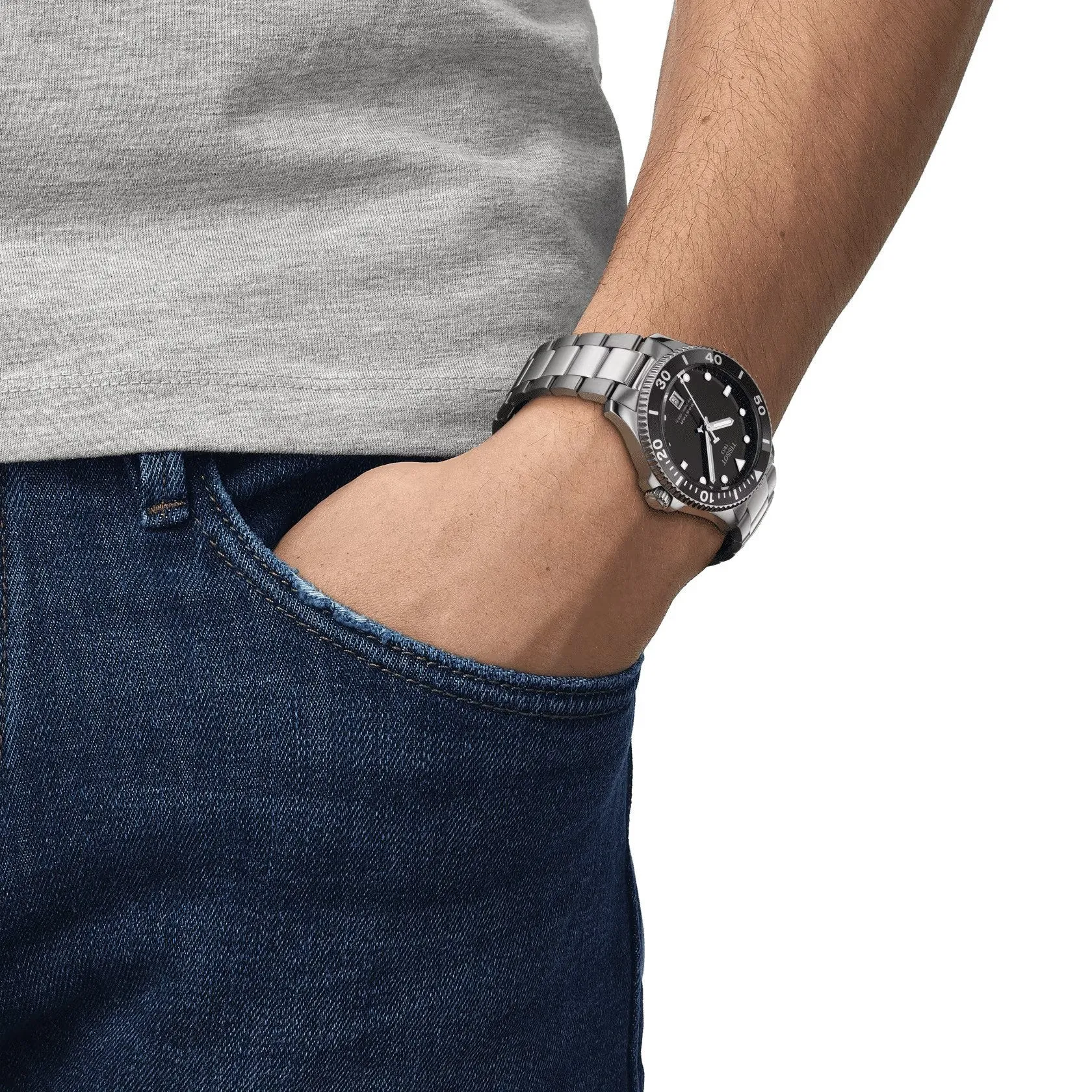 TISSOT T-Sport Seastar 1000 40mm Mens Watch T1204101105100