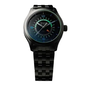Traser H3 Aurora GMT Mens Stainless Steel Band Blue P59 Quartz Dial Watch - 107036