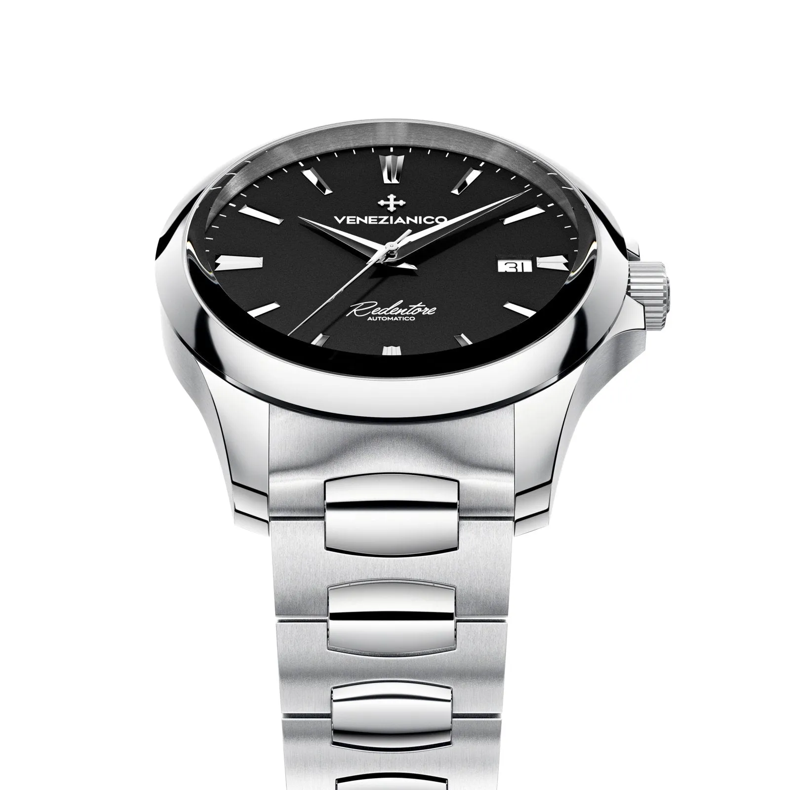 Venezianico Automatic Watch Redentore 40 Black Steel 1221504C