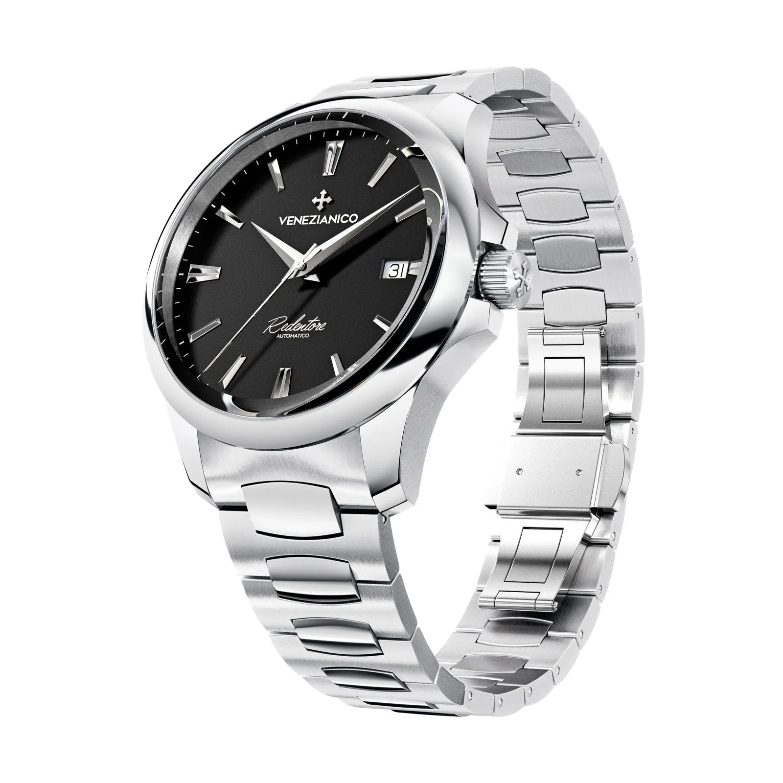 Venezianico Automatic Watch Redentore 40 Black Steel 1221504C