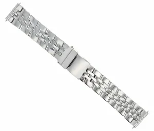 WATCH BAND BRACELET FOR FIT BREITLING NAVITIMER A13322  22MM-5 SOLID LINK SHINY