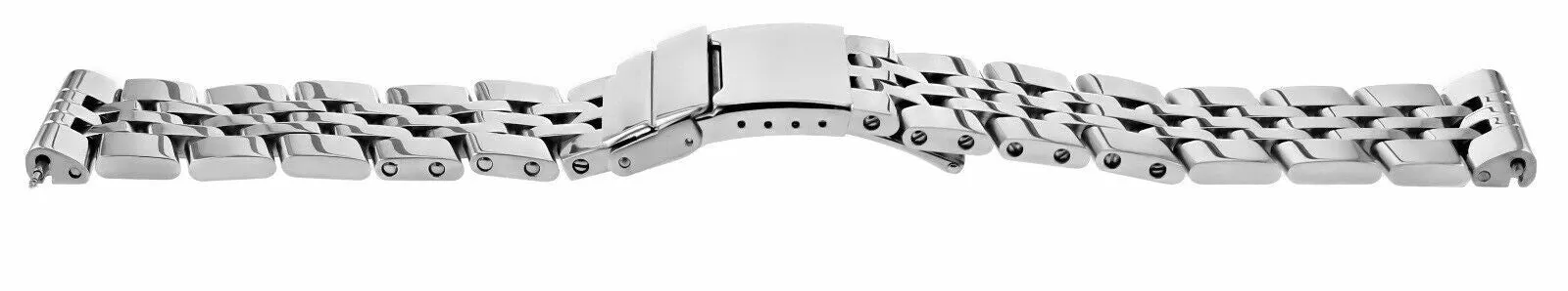 WATCH BAND BRACELET FOR FIT BREITLING NAVITIMER A13322  22MM-5 SOLID LINK SHINY