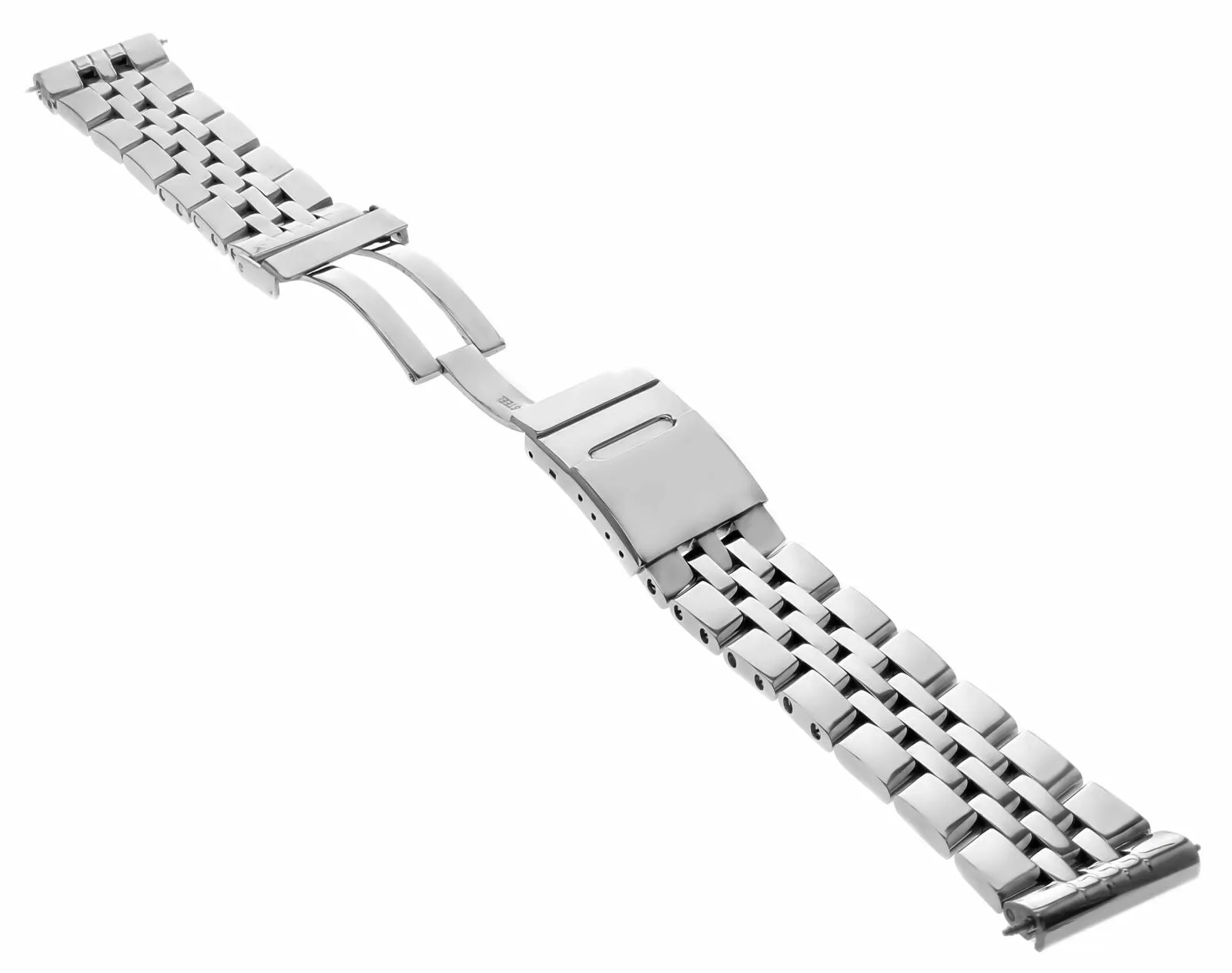WATCH BAND BRACELET FOR FIT BREITLING NAVITIMER A13322  22MM-5 SOLID LINK SHINY