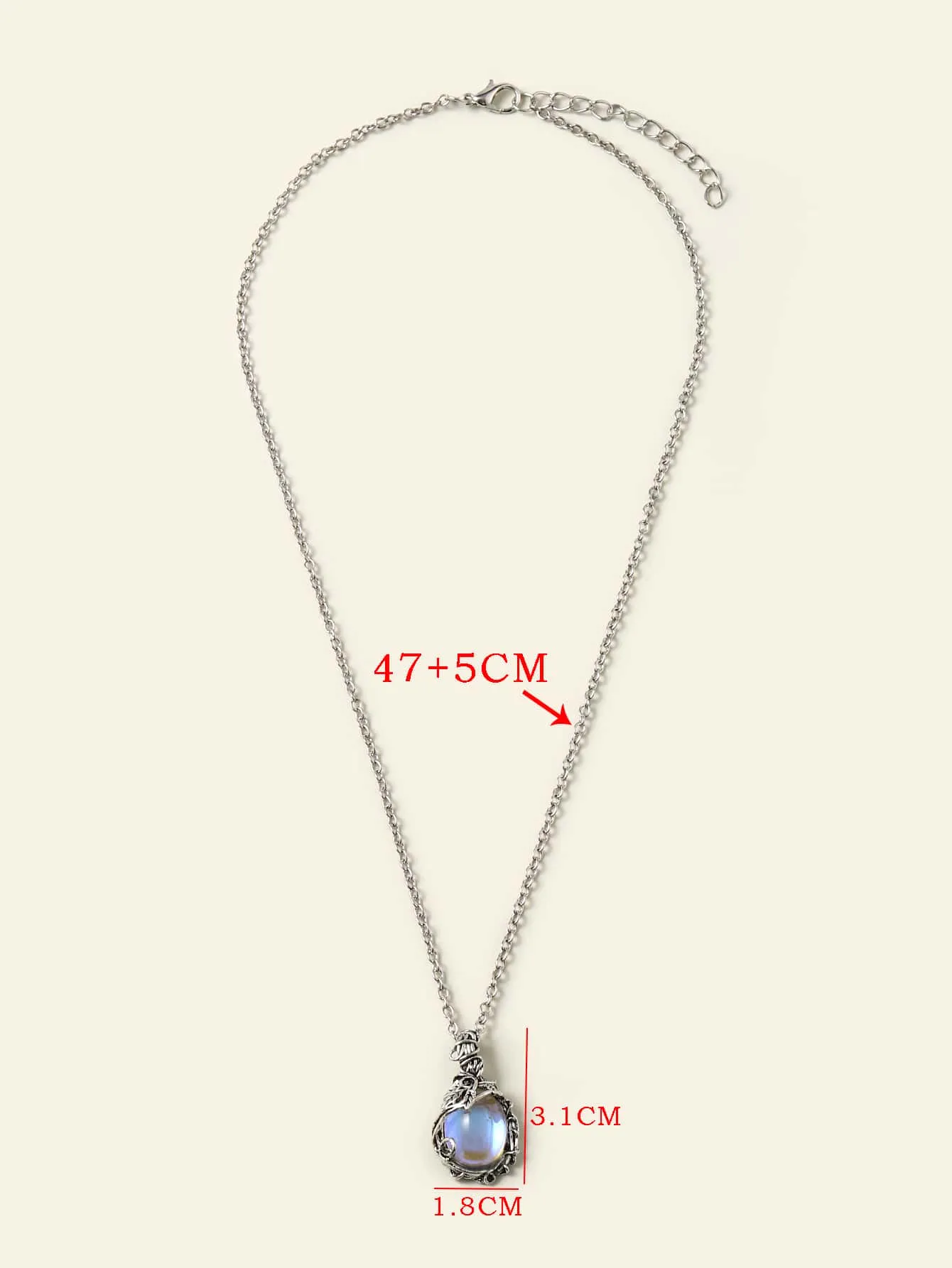 Water Drop Charm Necklace Women's Fashion Necklace Jewelry for Women Gift for