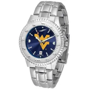 West Virginia Mountaineers Competitor AnoChrome - Steel Band Watch