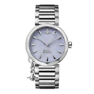Womens Vivienne Westwood Silver/Blue Poplar Bracelet Watch