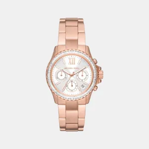 Women's White Stainless Steel Chronograph Watch MK7213
