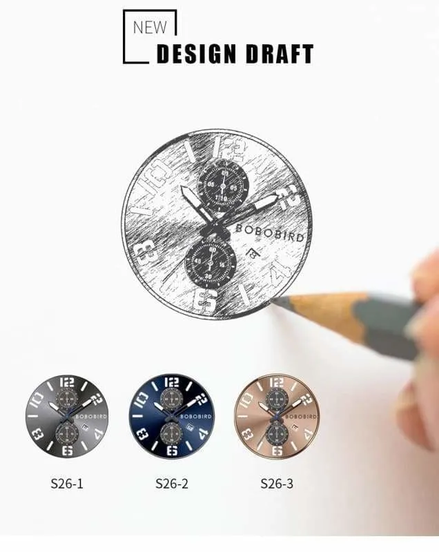 Wood Watch Stainless Steel Luxury For Men and Women